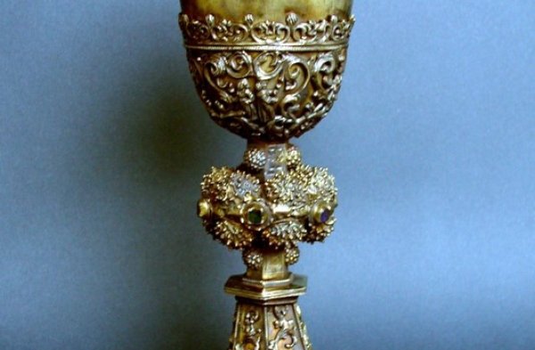 vergoldeter ABENDMAHLSKELCH aus Draas aus der ersten Hälfte des 16. Jahrhunderts
