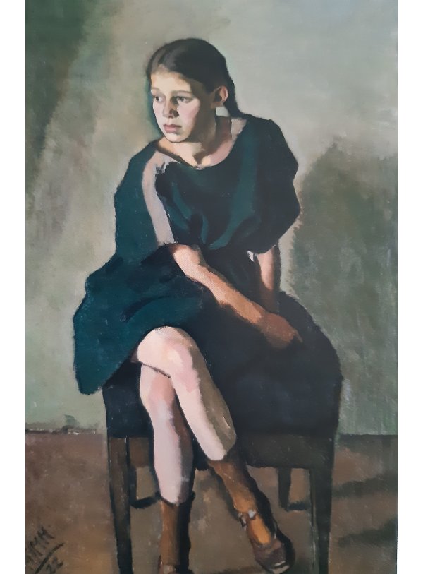 Porträt Maja Depner von Fritz Kimm, Smlg. J.Böhm