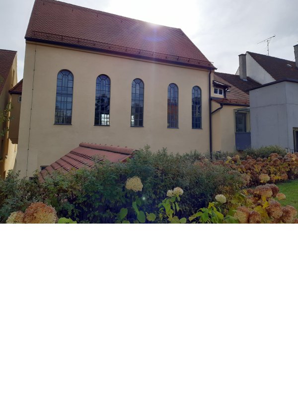 Aufnahmeort ehemalige Synagoge Kriegshaber, Augsburg, Foto Heinke Fabritius